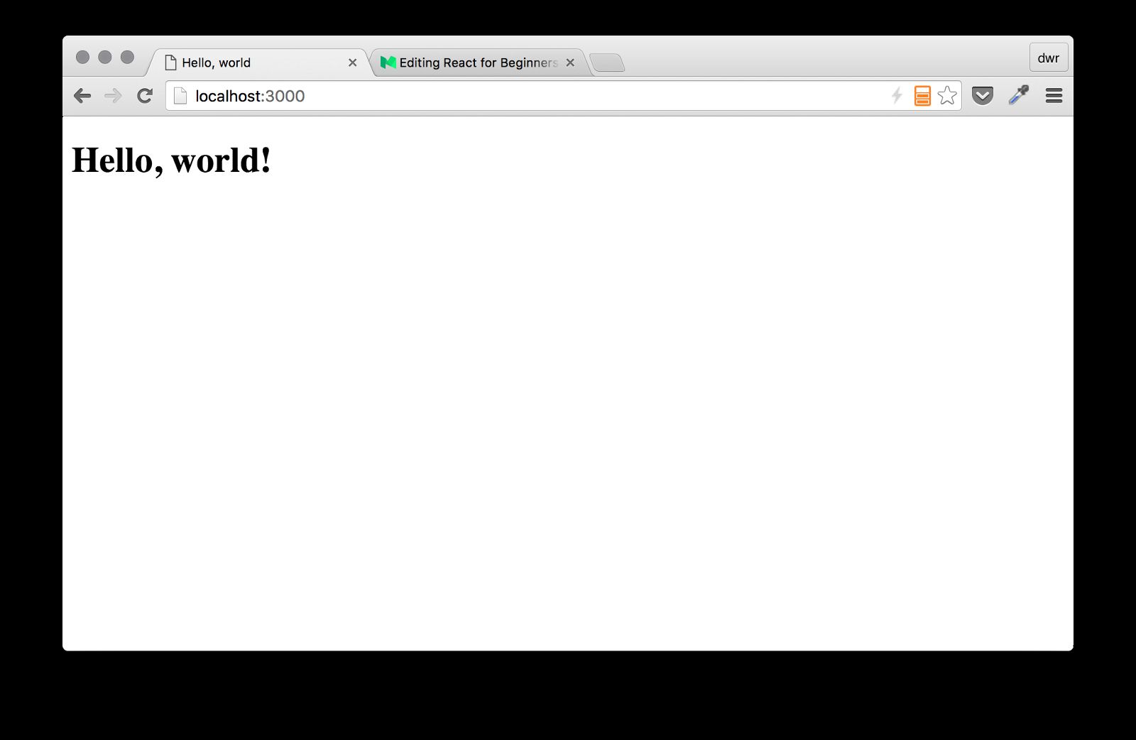 hello world